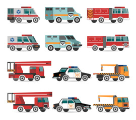 Flat emergency vehicles