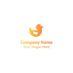 Fototapeta na wymiar duck logo design
