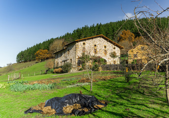 Typical Basque landscape between mountains © AnderArrieta