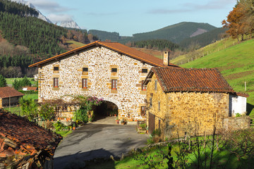 Typical Basque landscape between mountains © AnderArrieta