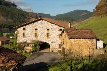 Typical Basque landscape between mountains © AnderArrieta