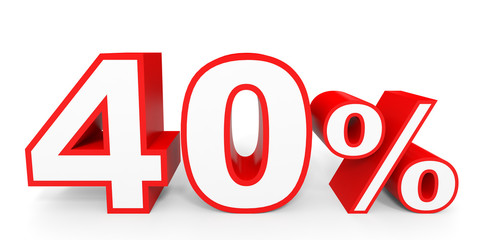 Forty percent off. Discount 40 %.