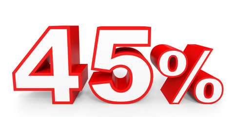 Forty five percent off. Discount 45 %.