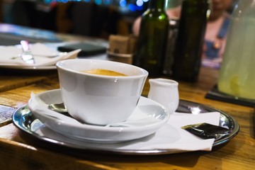 Presso coffee on a table. Slovakia	