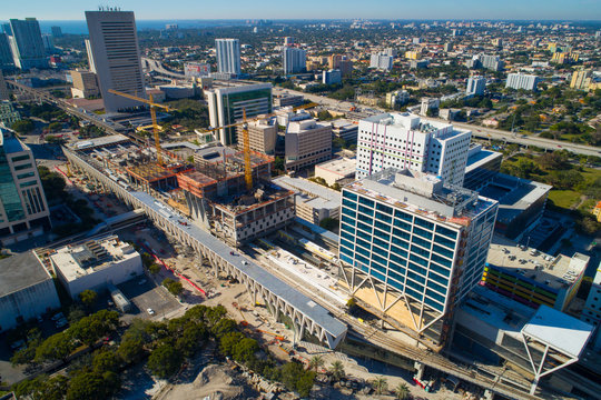Brightline Miami Central Stateion construction development