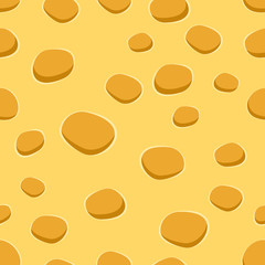Cheese seamless vector pattern