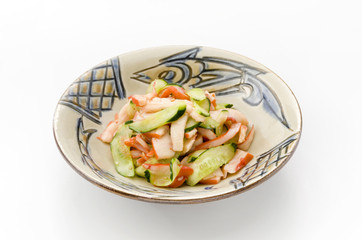 中華いかとキュウリの和え物