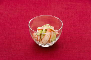 中華いかとキュウリの和え物