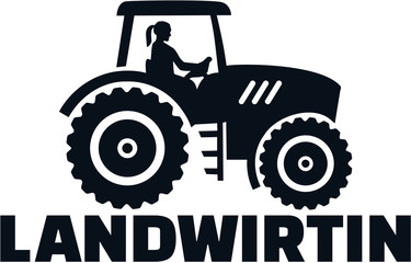 Farmer tractor female job title german