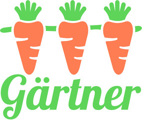 Gardener carrots male job title german