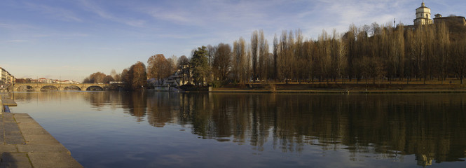 Torino sul fiume Po Piemonte Italia Europa Turin on the Po River Piedmont Italy Europe
