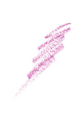 Stylish makeup sample on white background