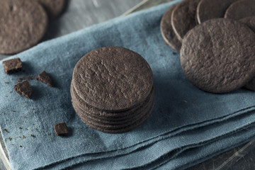 Homemade Round Chocolate Wafer Cookies