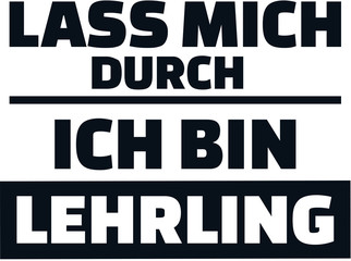 Let me through I am an intern german