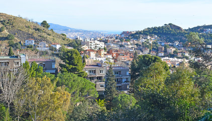 Obraz premium Sierra de Collserola en Barcelona 