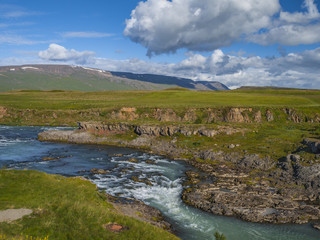 Fototapeta na wymiar Along the Road to Akureyri