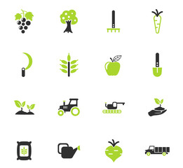 agricaltural icon set