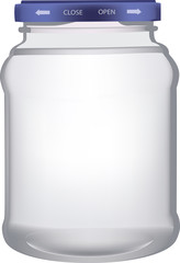 vasetto di vetro con coperchio sterilizzato per marmellate