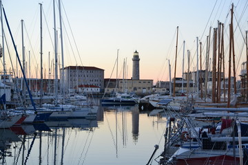 Trieste - Porto turistico e Lanterna di Trieste