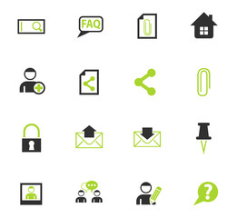 forum interface icon set