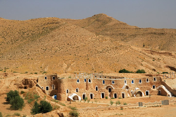 Troglodyte house in Matmata, Tunisia
