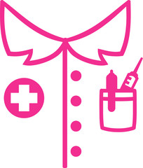 Nurse jacket icon