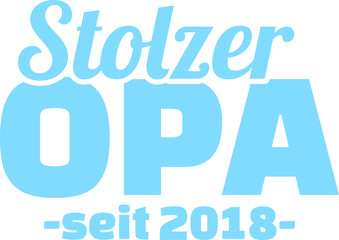 Proud grandpa since 2018 german