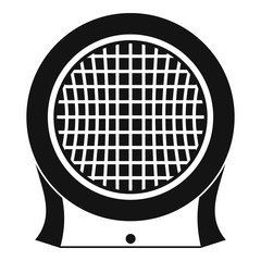 Electric heater icon, simple style