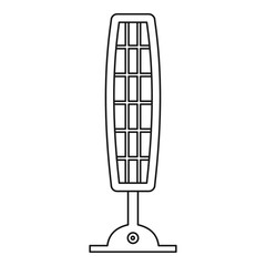 Infrared of quartz heater. icon, outline style