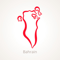 Bahrain - Outline Map