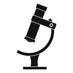 Microscope icon, simple style
