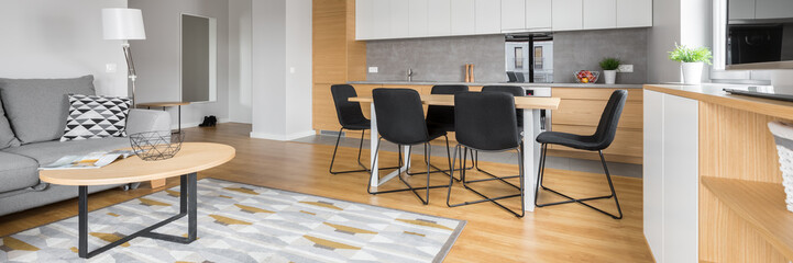 Modern designed dining room