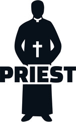 Priest silhouette job titile