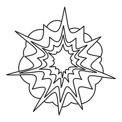  Spica icon, outline style