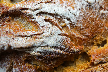 Bread texture, close up view.