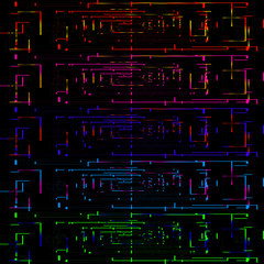 A set of banners for electronics.