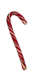 Holiday candy cane isolated on white background