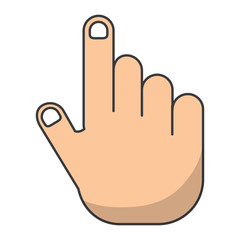 hand pointing icon image