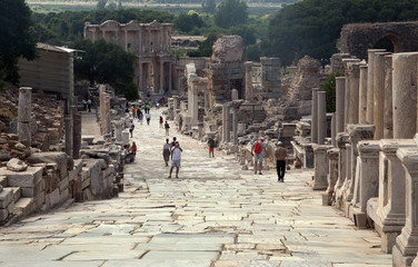 Ephesus is a historical place from Roman Empire, İzmir- Turkey