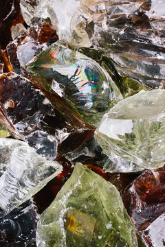 Colored glass stones
