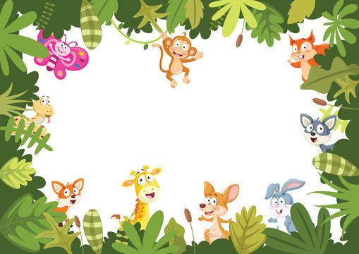 Animals Banner Vector Illustration