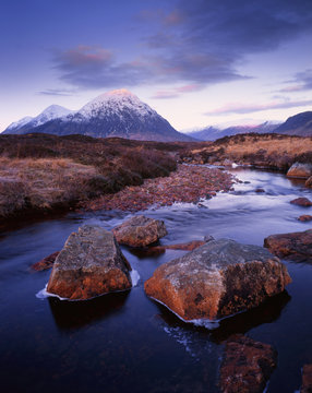 First Light, Glencoe, Scottish highlands