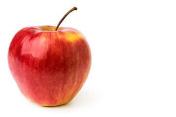 Ripe red Apple closeup.