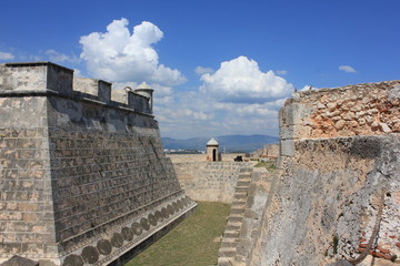 Fototapeta na wymiar Castillo de San Pedro de la Roca del Morro El Morro Santiago de Cuba