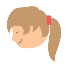 cartoon woman icon