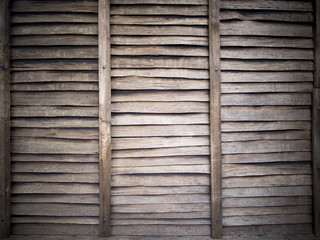 Fototapeta premium Closeup of grunge wood panels on boards for background