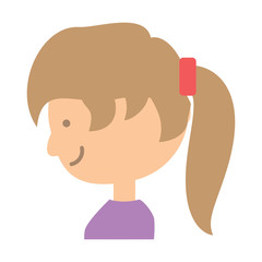 cartoon woman icon