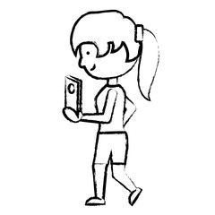 cartoon woman icon