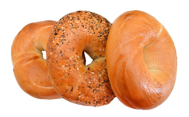 Bagels On White Background