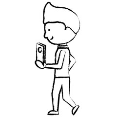 cartoon man icon